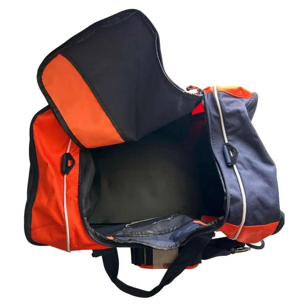Reebok NFL Super Bowl XLI Large Duffel Bag Navy & Orange With Shoulder Strap